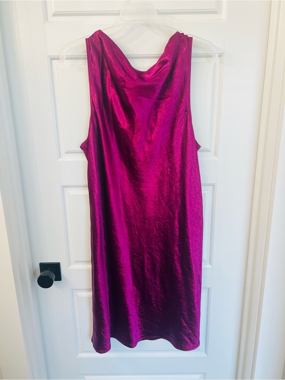Banana Republic Fuchsia Satin Sleeveless Dress - Picture 5 of 6